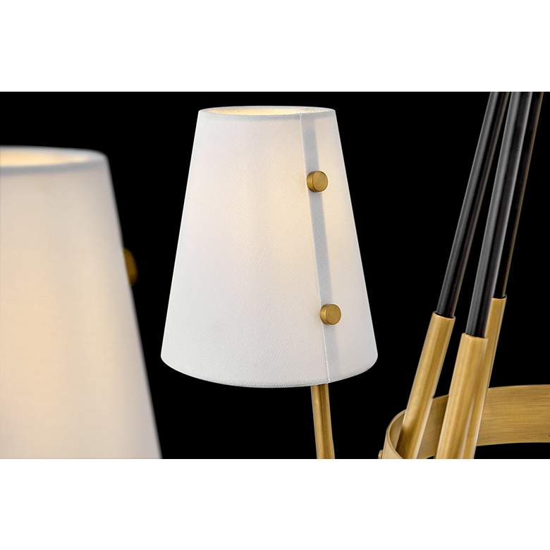 Image 7 Hinkley Aston 45" Wide Heritage Brass 6-Light Linear Chandelier more views