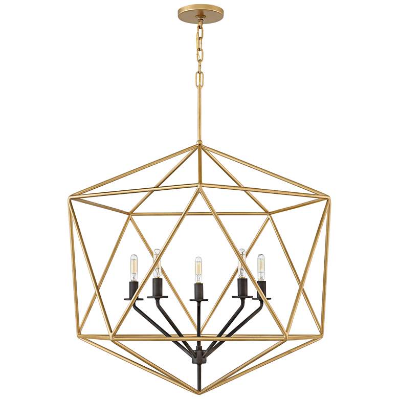 Image 3 Hinkley Astrid 28" Wide Deluxe Gold 6-Light Chandelier more views