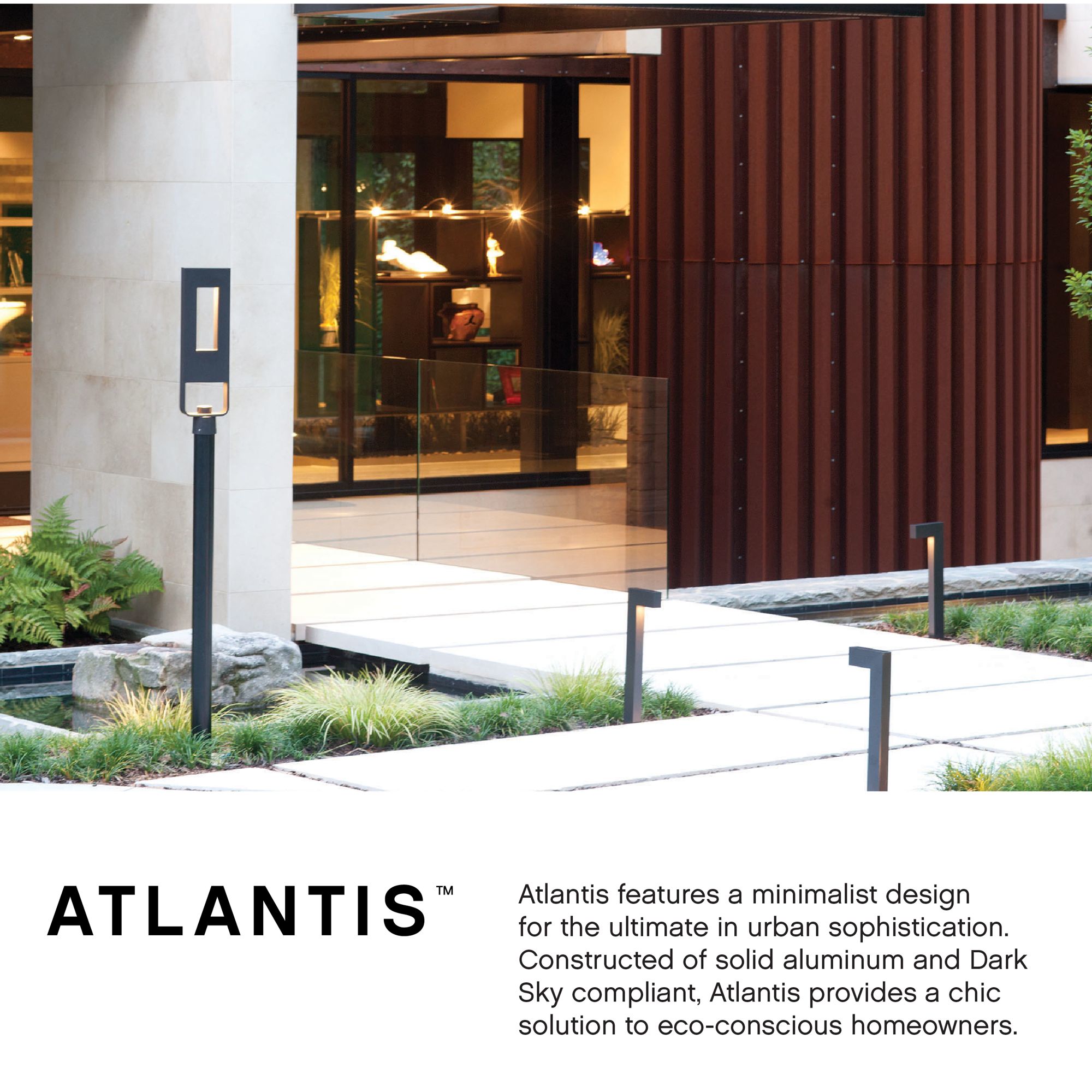Hinkley Atlantis 15" High Satin Black Energy Smart LED Path Light Image 10