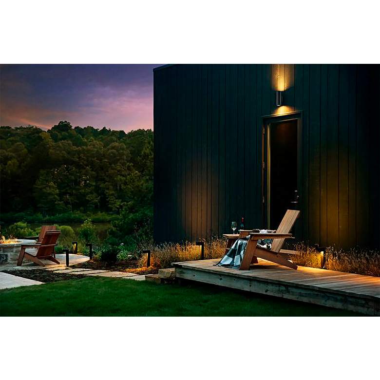 Image 3 Hinkley Atlantis 15" High Satin Black Energy Smart LED Path Light more views