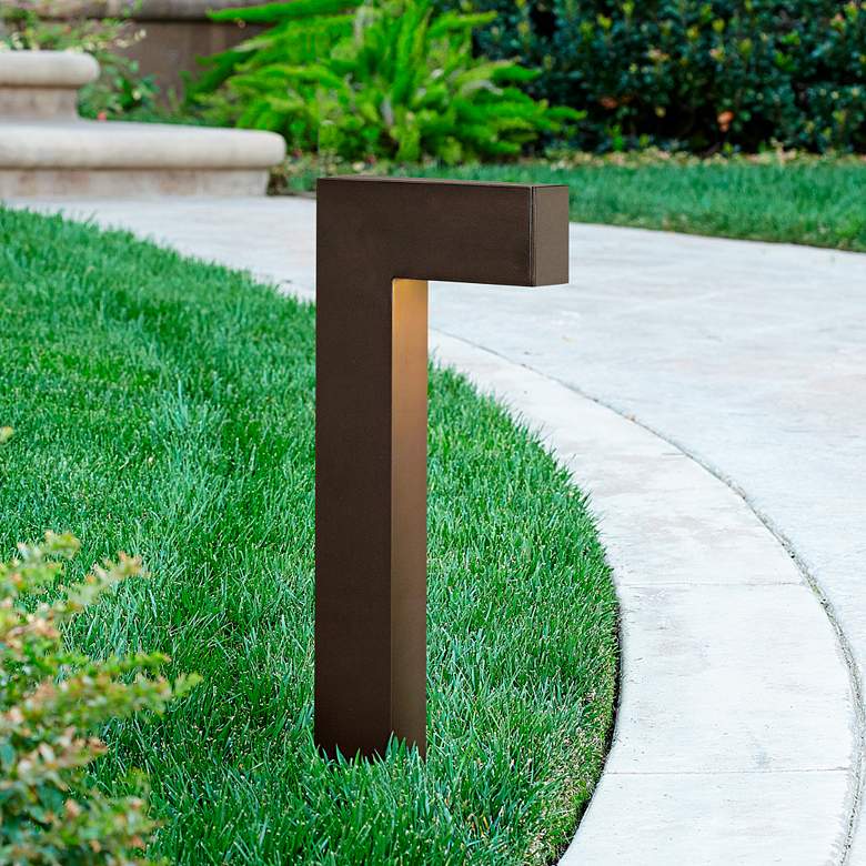 Image 1 Hinkley Atlantis 15" Modern Bronze Linear LED Landscape Path Light