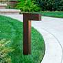 1_Hinkley Atlantis 15" Modern Bronze Linear LED Landscape Path Light