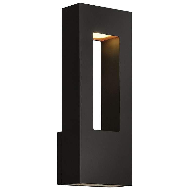 Image 1 Hinkley Atlantis 16" High Black Modern Dark Sky LED Outdoor Wall Light