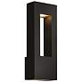1_Hinkley Atlantis 16" High Black Modern Dark Sky LED Outdoor Wall Light