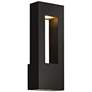 2_Hinkley Atlantis 16" High Black Modern Dark Sky LED Outdoor Wall Light more views