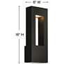 5_Hinkley Atlantis 16" High Black Modern Dark Sky LED Outdoor Wall Light more views