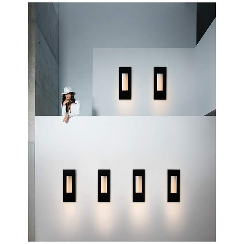 Image 6 Hinkley Atlantis 16" High Black Modern Dark Sky LED Outdoor Wall Light more views