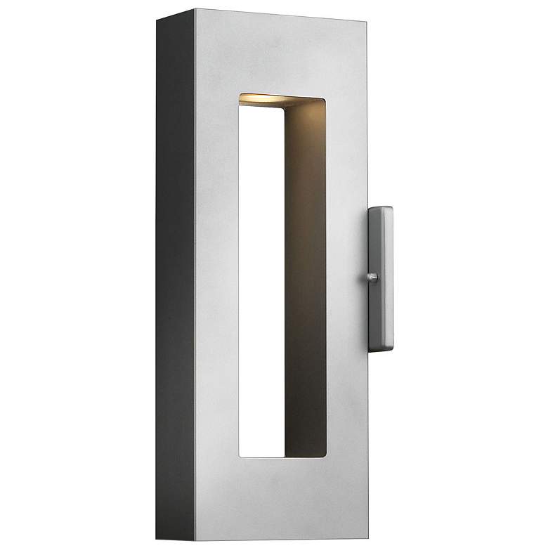 Image 1 Hinkley Atlantis 16" High Titanium LED Outdoor Wall Light