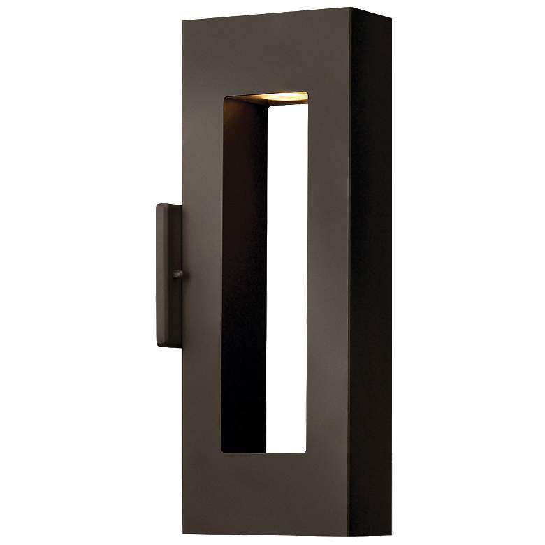 Image 1 Hinkley Atlantis 16 inchH Bronze Socketed LED Outdoor Wall Light