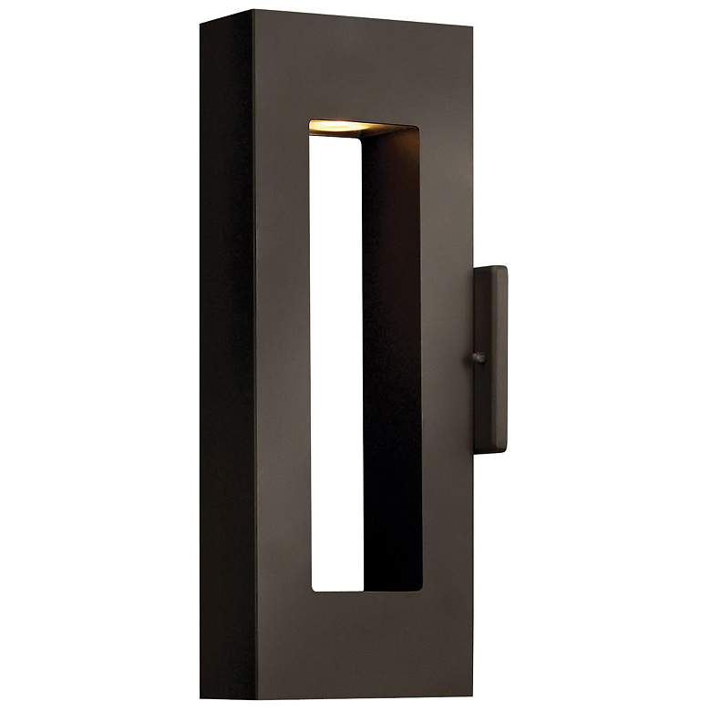 Image 1 Hinkley Atlantis 16"H Bronze Socketed LED Outdoor Wall Light