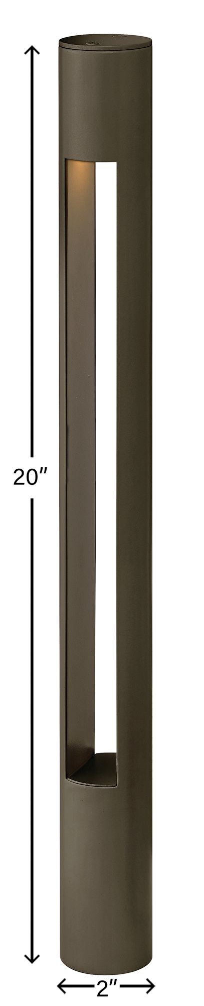 Hinkley Atlantis 20 1/4" High Bronze Landscape Bollard Light