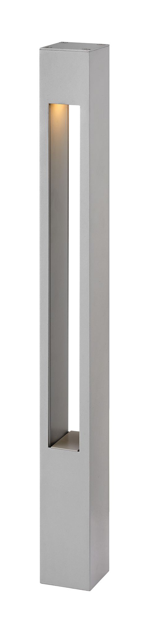 Image 2 Hinkley Atlantis 20" High Titanium Square Mini Bollard Light more views