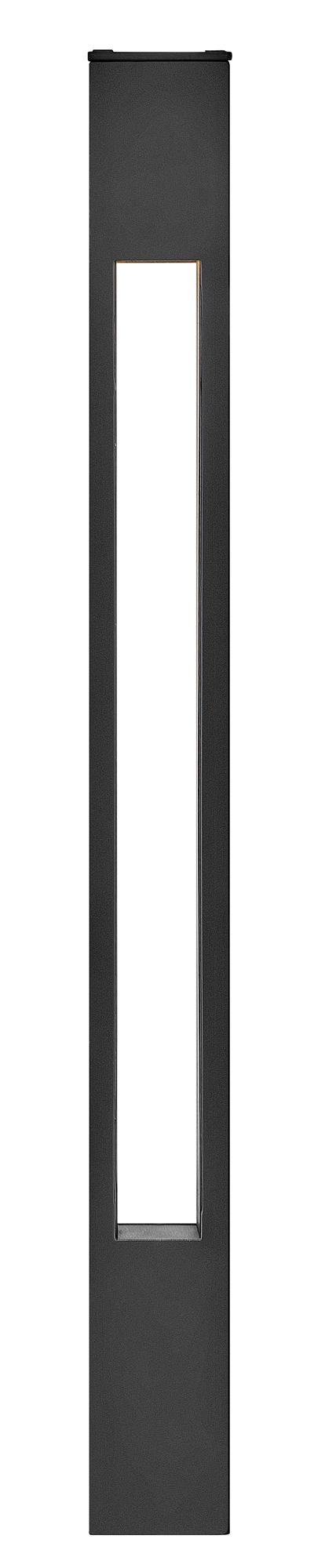 Image 3 Hinkley Atlantis 20" Modern Satin Black LED Landscape Light Bollard more views