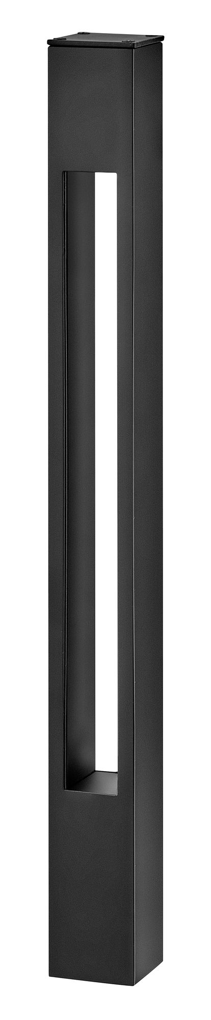Image 4 Hinkley Atlantis 20" Modern Satin Black LED Landscape Light Bollard more views