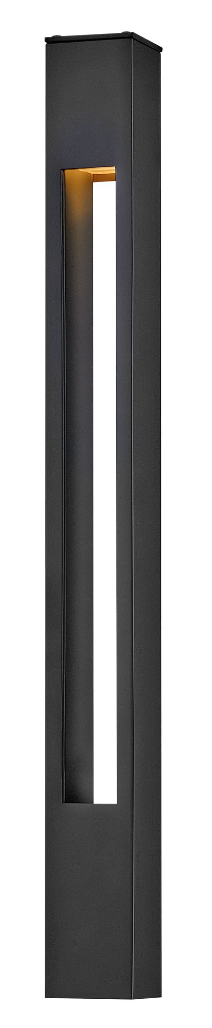 Image 7 Hinkley Atlantis 20" Modern Satin Black LED Landscape Light Bollard more views