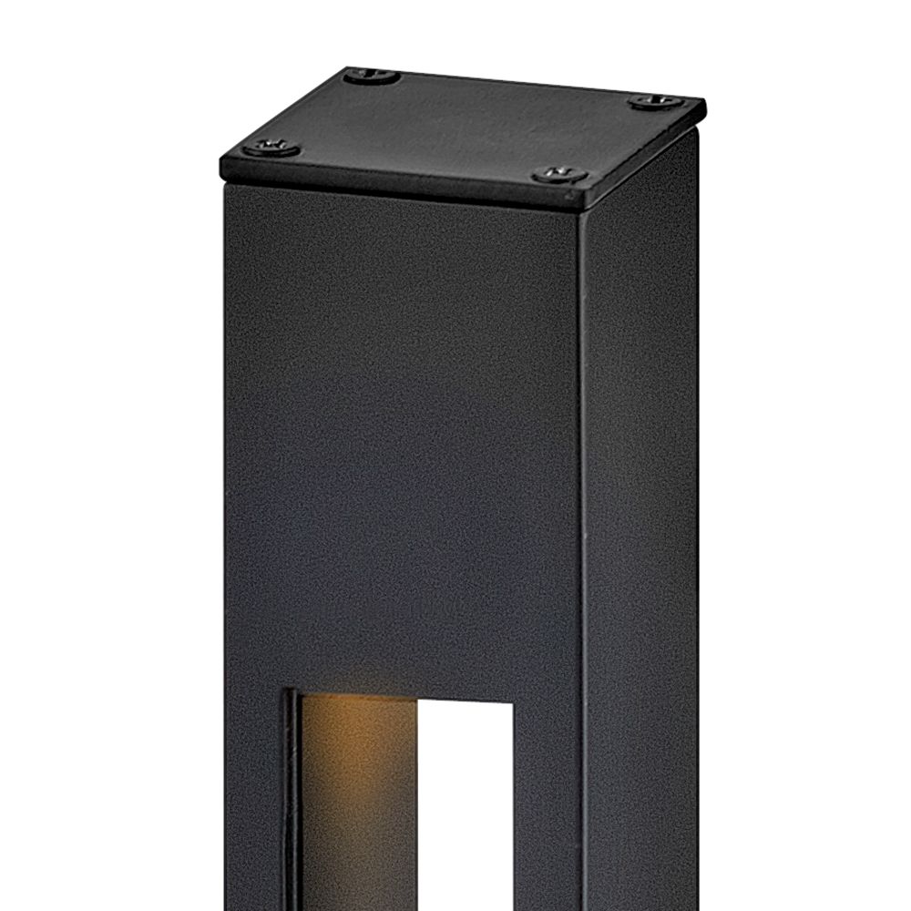 Hinkley Atlantis 20" Modern Satin Black LED Landscape Light Bollard