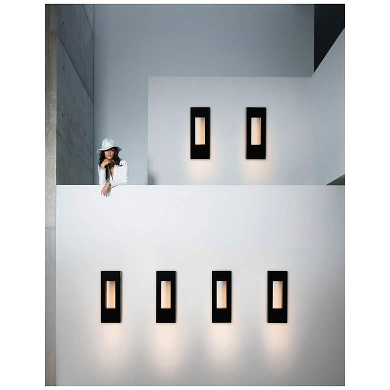 Image 6 Hinkley Atlantis 24" High Black ADA Socketed LED Outdoor Wall Light more views