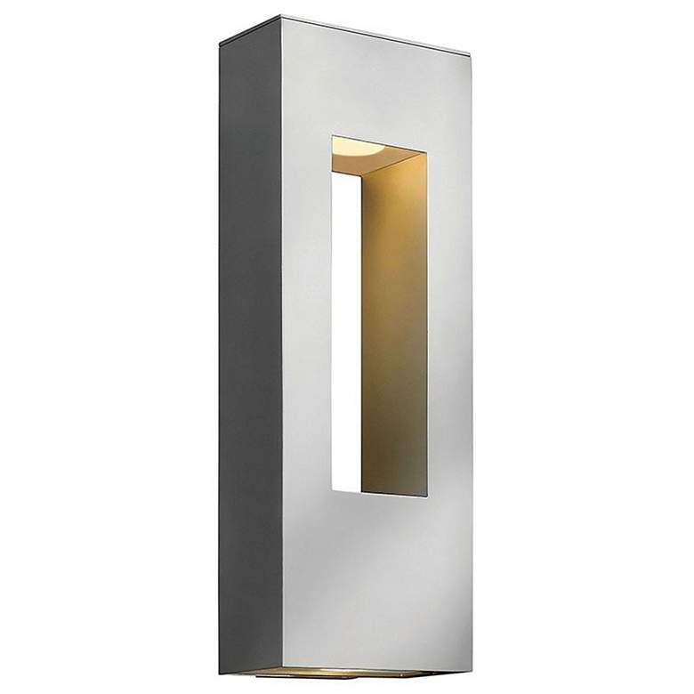 Image 1 Hinkley Atlantis 24" Titanium Finish Modern LED Outdoor Wall Light