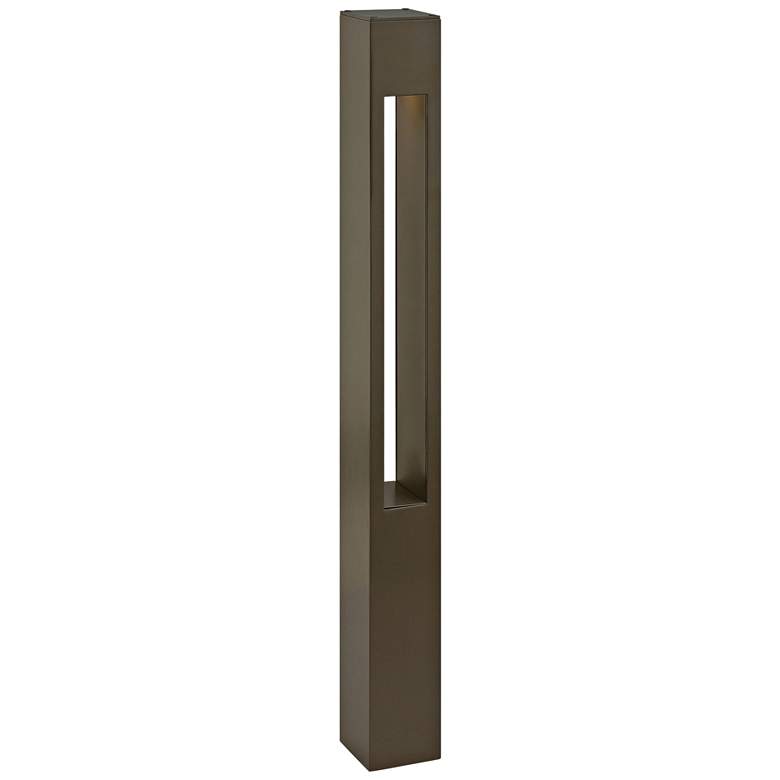 Image 1 Hinkley Atlantis 30 inchH Bronze LED 120V Square Bollard Light