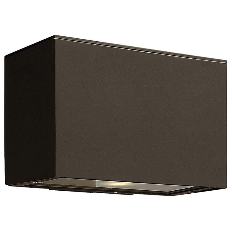 Image 1 Hinkley Atlantis 6" High Bronze Socketed LED Outdoor Wall Light