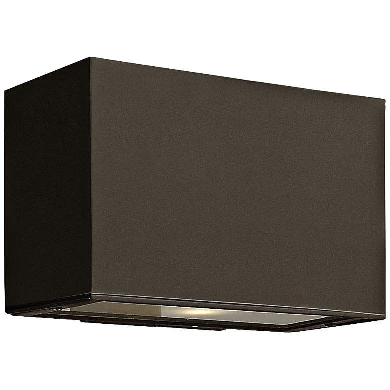 Image 1 Hinkley Atlantis 9" Wide 2-LED Modern Bronze Outdoor Wall Light