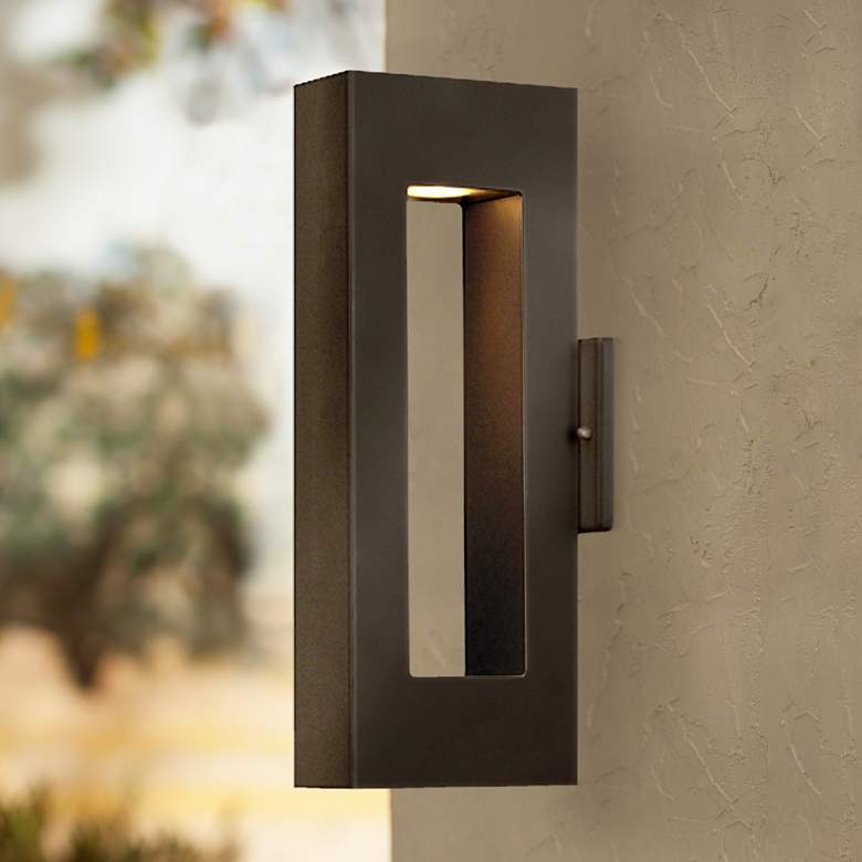Image 1 Hinkley Atlantis Bronze 16" High Dark Sky Outdoor Light