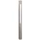 Hinkley Atlantis LED Titanium Square Bollard Light