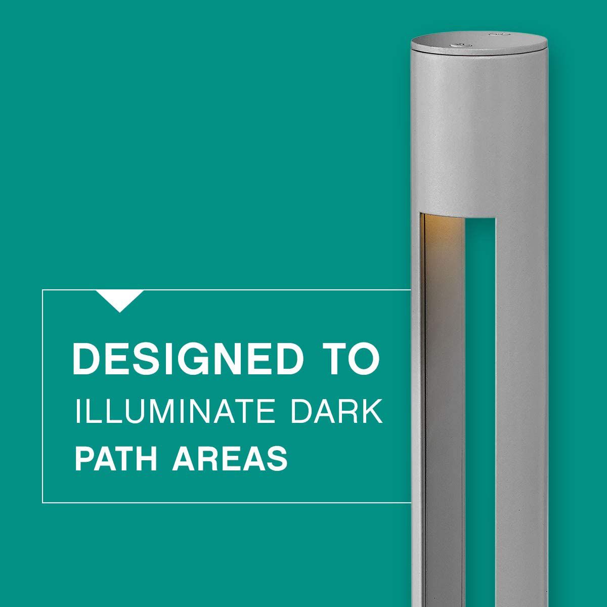 Image 5 Hinkley Atlantis Titanium Bollard Landscape Light more views