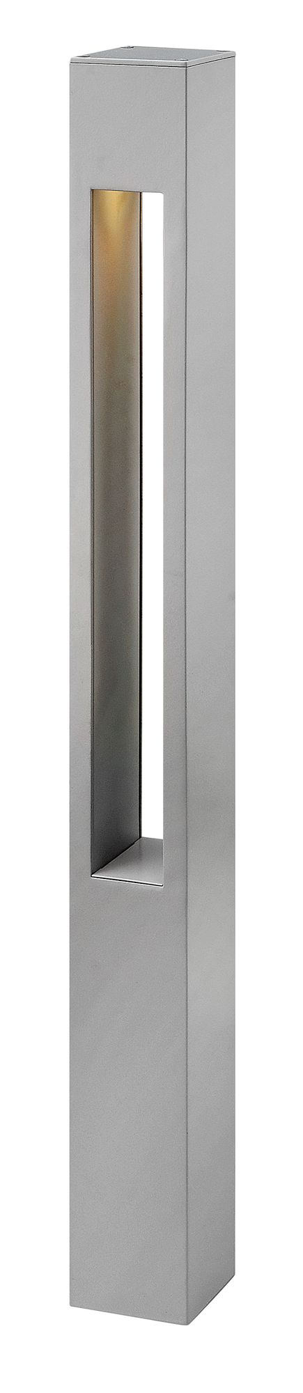 Image 2 Hinkley Atlantis Titanium Square Bollard Landscape Light more views