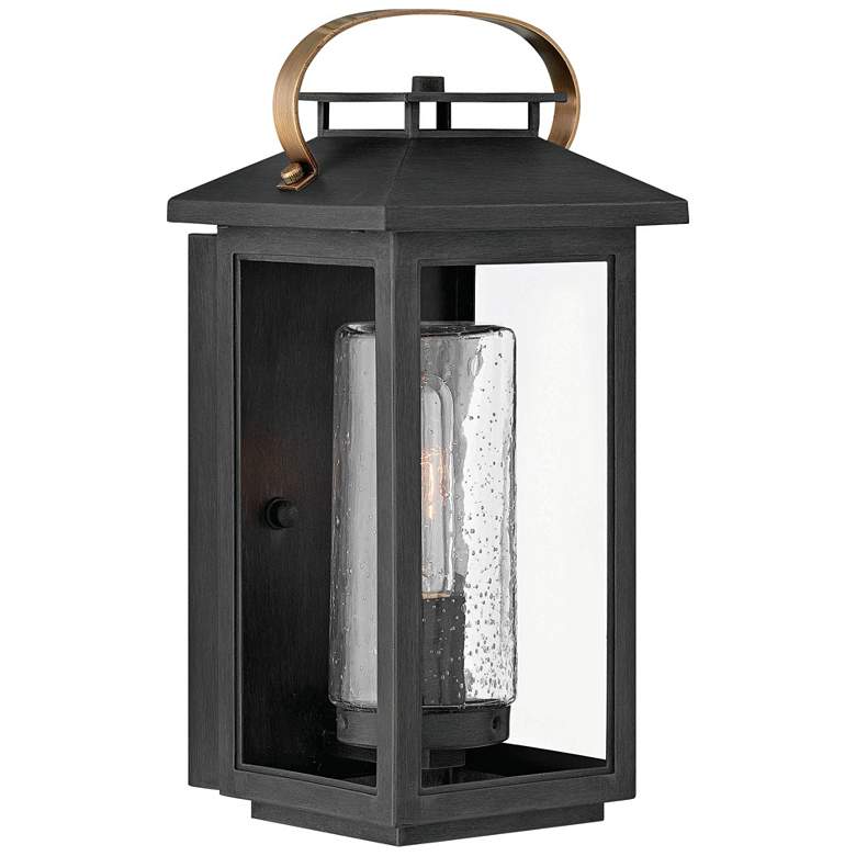 Image 1 Hinkley Atwater 14" High Black Outdoor Wall Light