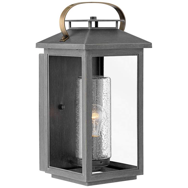 Image 1 Hinkley Atwater 17 1/2" High Ash Bronze Outdoor Wall Light
