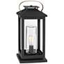 Hinkley Atwater 21 1/2" High Black Glass Outdoor Lantern
