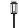 Hinkley Atwater 23" High Black Glass Outdoor Post Light