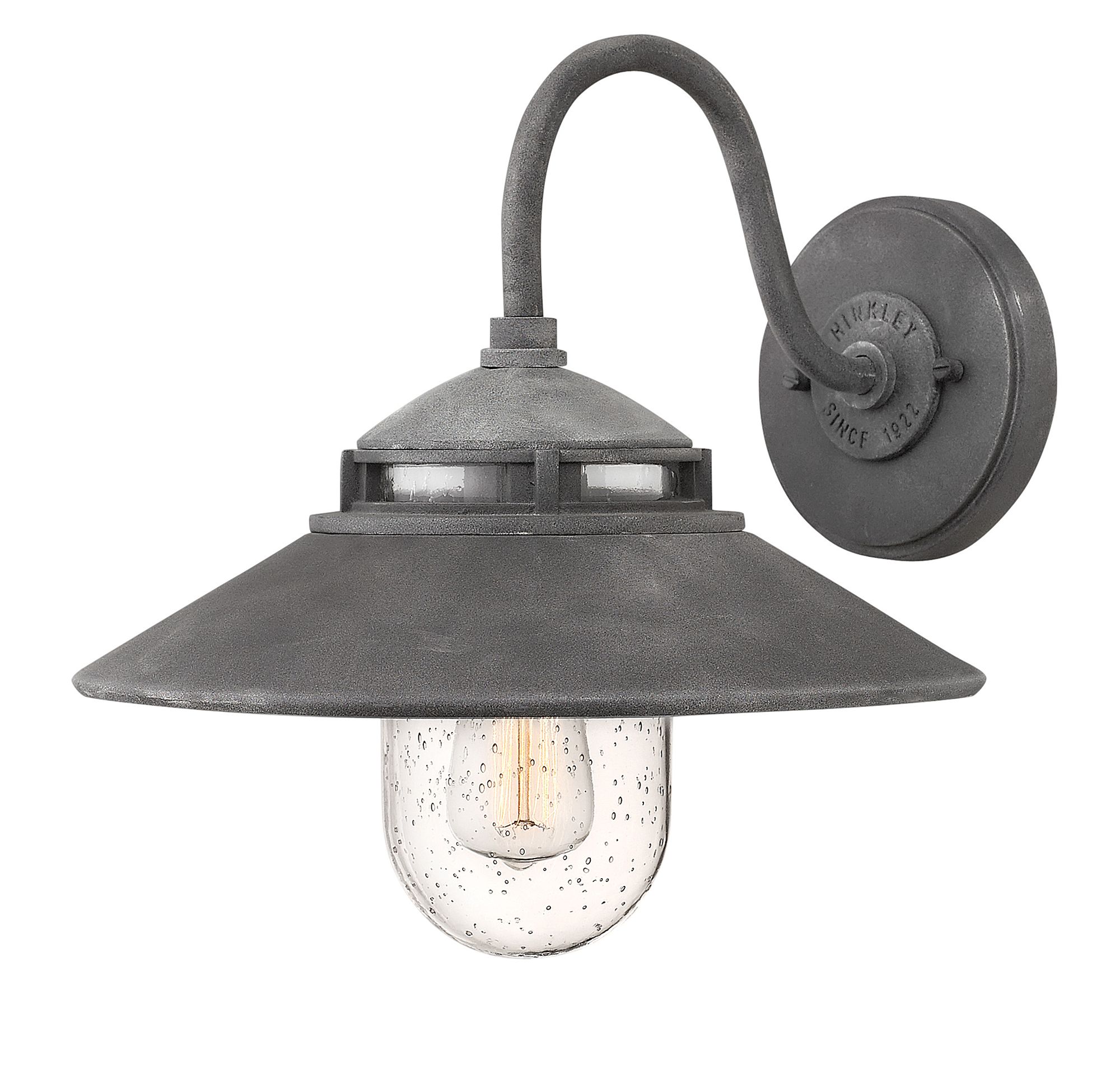 Image 2 Hinkley Atwell 11 3/4" High Aged Zinc Outdoor Wall Light more views