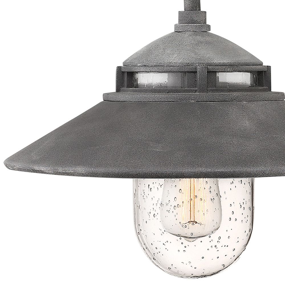 Image 5 Hinkley Atwell 11 3/4" High Aged Zinc Outdoor Wall Light more views