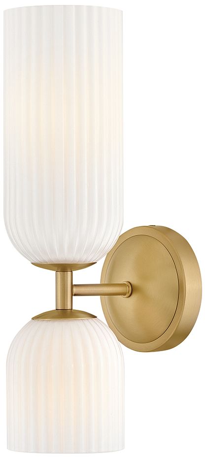Hinkley Ava Medium Two Light Sconce 16" Lacquered Brass