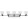 Hinkley Avon 40 1/4" Wide Chrome 5-Light Bath Light