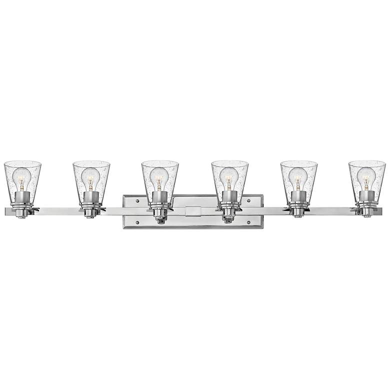 Image 2 Hinkley Avon 48" Wide Chrome 6-Light Bath Light