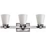 2_Hinkley Avon Collection 23" Wide 3-Light Nickel Bathroom Wall Light