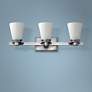 1_Hinkley Avon Collection 23" Wide 3-Light Nickel Bathroom Wall Light
