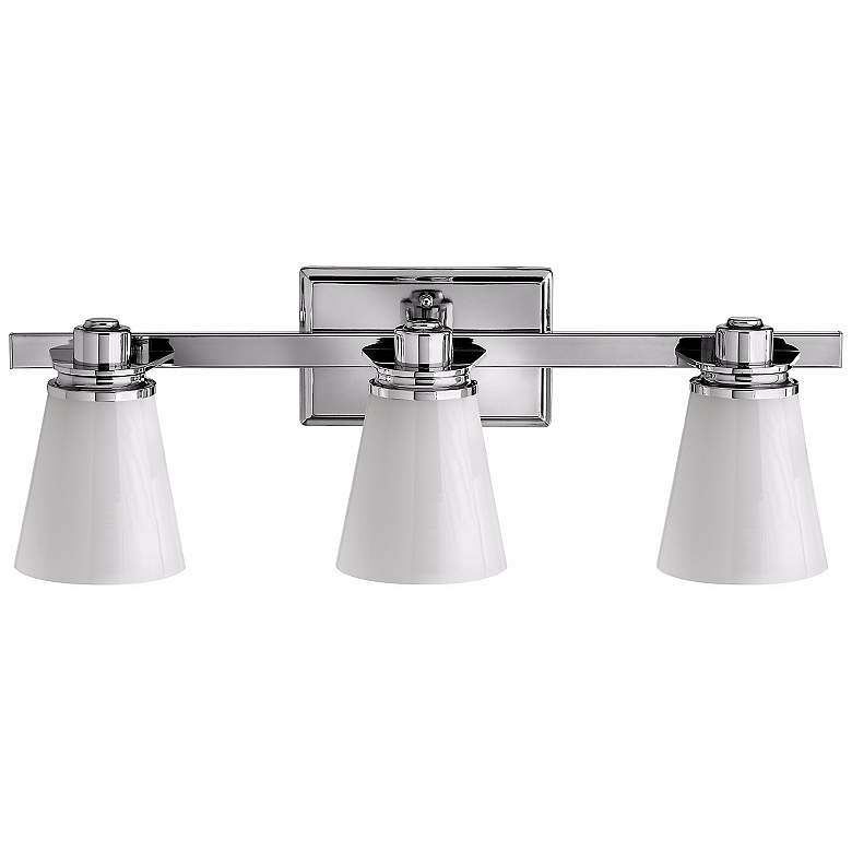 Image 4 Hinkley Avon Collection 23 inch Wide Chrome 3-Light Bath Light more views