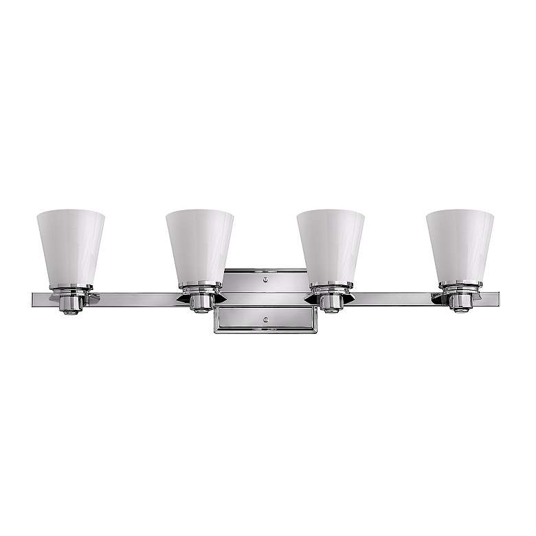 Image 1 Hinkley Avon Collection 31 3/4" Wide Chrome 4-Light Bath Light