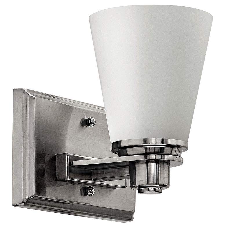 Image 1 Hinkley Avon Collection 7 1/2 inch High Nickel Wall Sconce