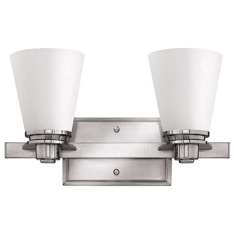 Image 1 Hinkley Avon Collection Nickel 14 1/2" Wide Bath Wall Light