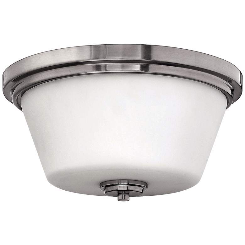 Image 1 Hinkley Avon Collection Nickel 15 inch Wide Ceiling Light