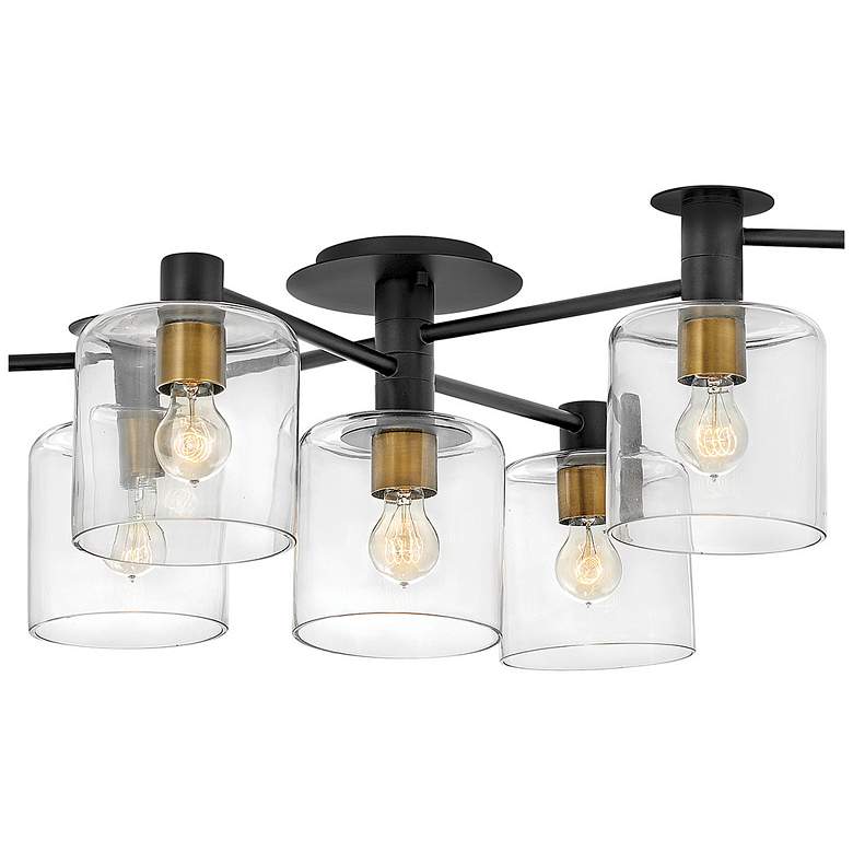 Image 5 Hinkley Axel 58.8" Wide Large Seven Light Semi-Flush Ceiling Light more views