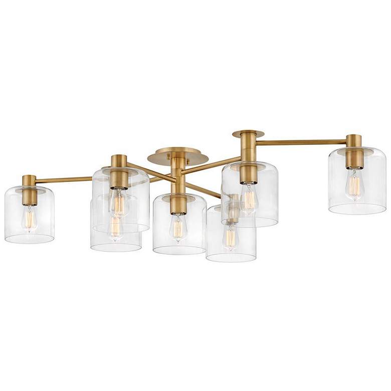 Image 1 Hinkley Axel 58 3/4" Wide Heritage Brass Ceiling Light