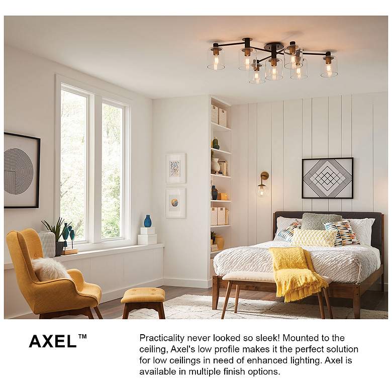 Image 5 Hinkley Axel 58 3/4" Wide Heritage Brass Ceiling Light more views