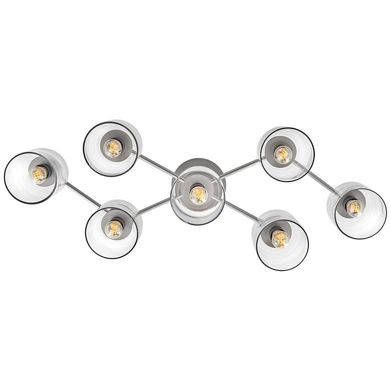 Image 3 Hinkley- Axel Extra Large Semi-Flush Mount- 58.75" Brushed Nickel more views