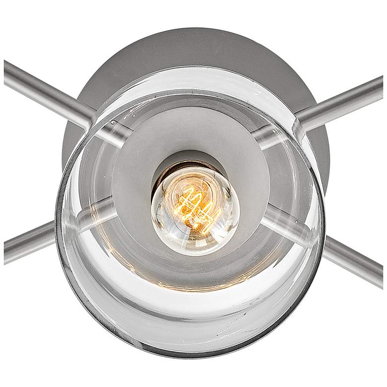 Image 7 Hinkley- Axel Extra Large Semi-Flush Mount- 58.75" Brushed Nickel more views